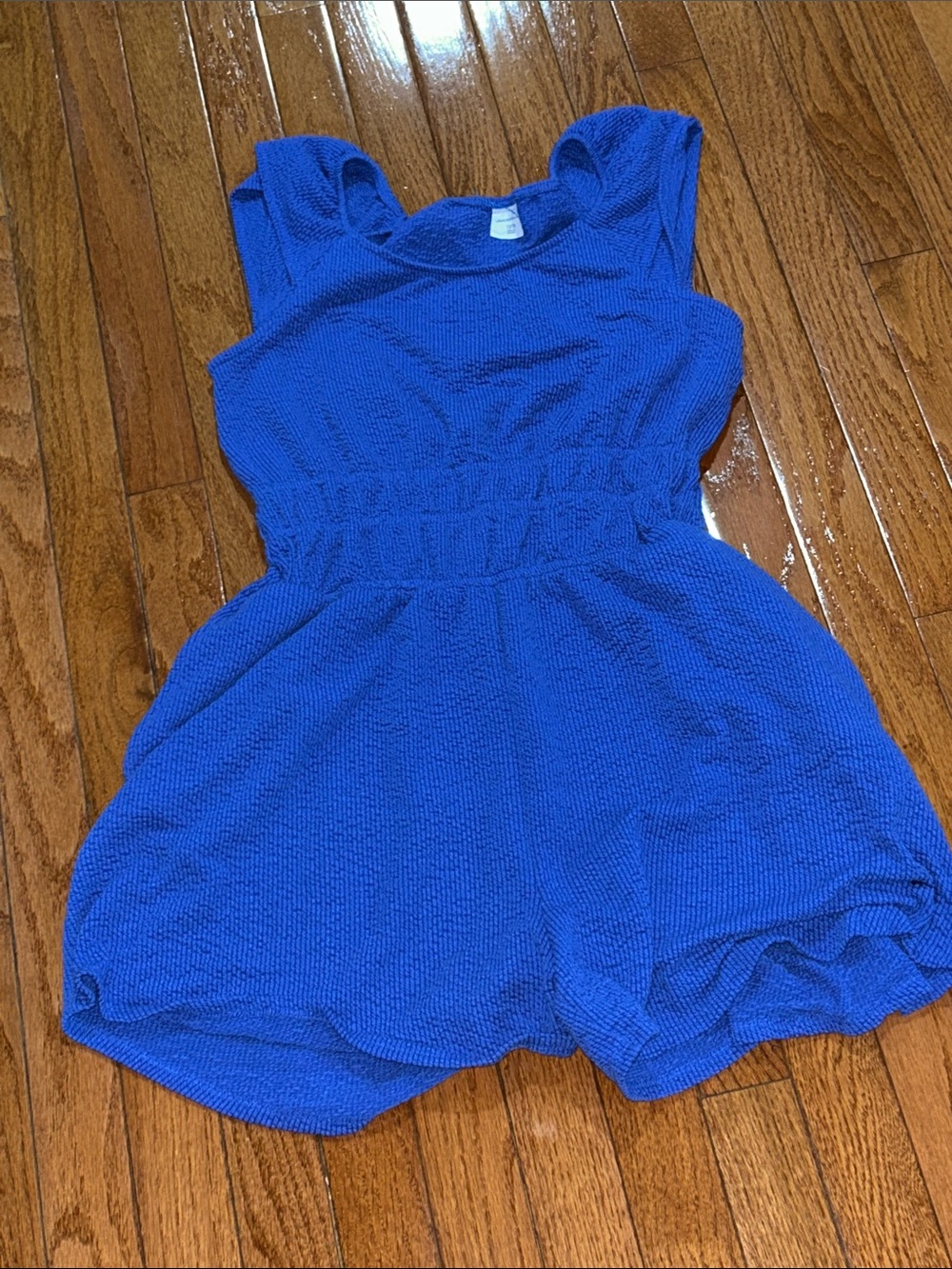 Abercrombie and Fitch Girls Blue Knit Romper
